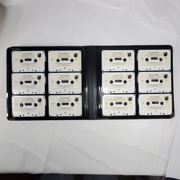 Holy Bible New Testament KJV Narrated By Alexander Scourby Audio Cassette Set - Picture 3 of 6